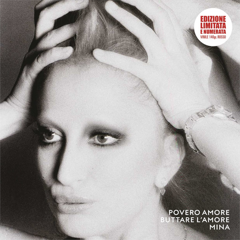 MINA - POVERO AMORE (12'' - ROSSO | MAXI SINGLE - 2023)