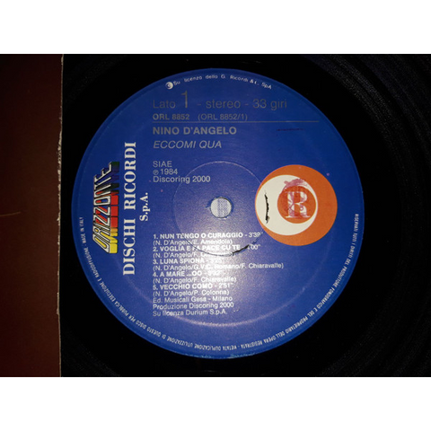 NINO D€™ANGELO - ECCOMI QUA (LP)