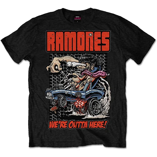 RAMONES - OUTTA HERE - NERO - M - T-SHIRT