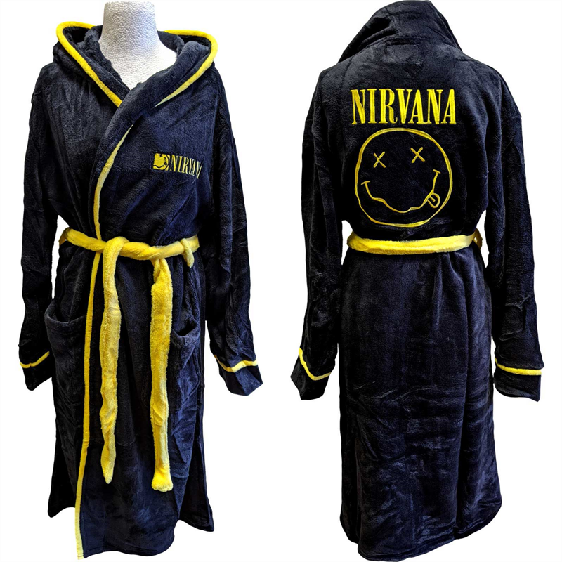 NIRVANA - VESTAGLIA/ ACCAPPATOIO -  NERO - TG S/M