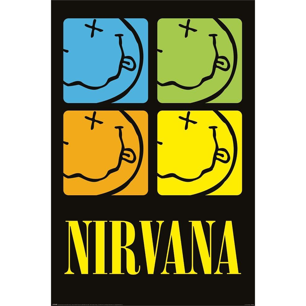 NIRVANA - SMILEY SQUARES - 940 - POSTER