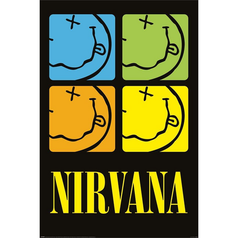 NIRVANA - SMILEY SQUARES - 940 - POSTER