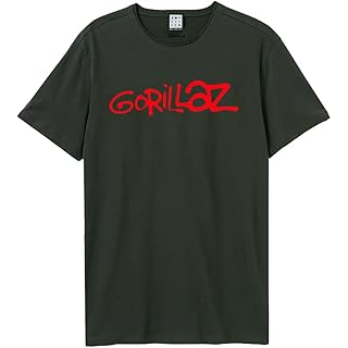 GORILLAZ - LOGO - GRIGIO - (M) - T-SHIRT AMPLIFIED