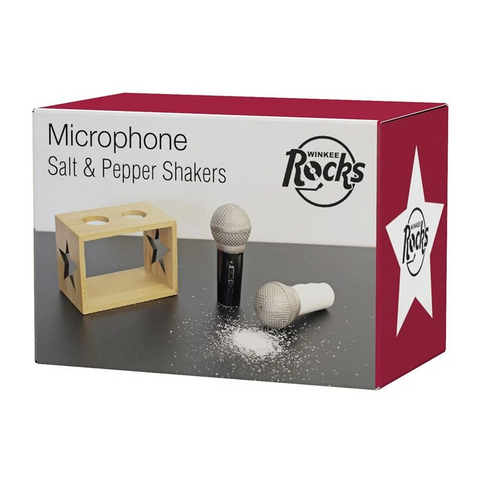 SALE E PEPE MICROFONO - SALE E PEPE -  CERAMICA SAGOMA MICROFONO - SET 2PZ