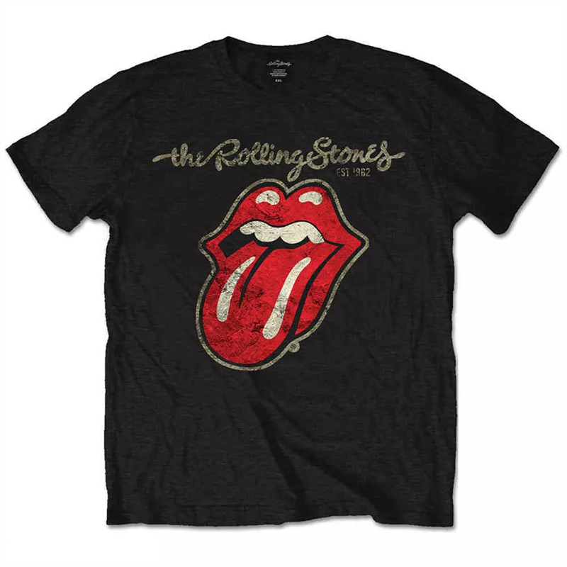 ROLLING STONES - PLASTERED TONGUE: KIDS - NERO - 11 ANNI - T-SHIRT