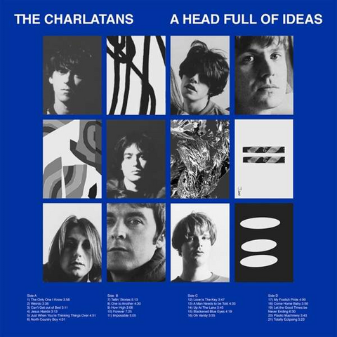 THE CHARLATANS - A HEAD FULL OF IDEAS (2LP - COMPILATION - 2021)