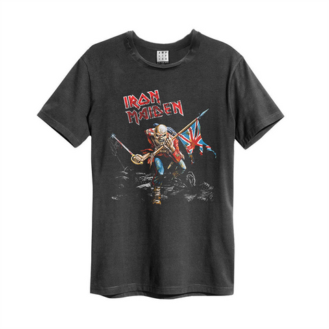 IRON MAIDEN - 1980 TOUR - GRIGIO - (L) - T-SHIRT - AMPLIFIED