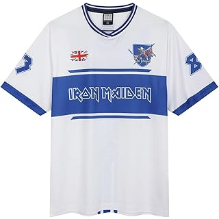 IRON MAIDEN - TROOPER ROCK FC - BIANCO - (M) - FOOTBAL SHIRT
