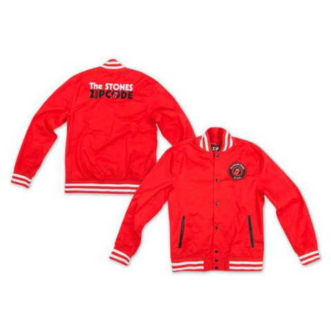 ROLLING STONES - ZIPCODE15 - RED COTTON VARSITY - S - GIACCA