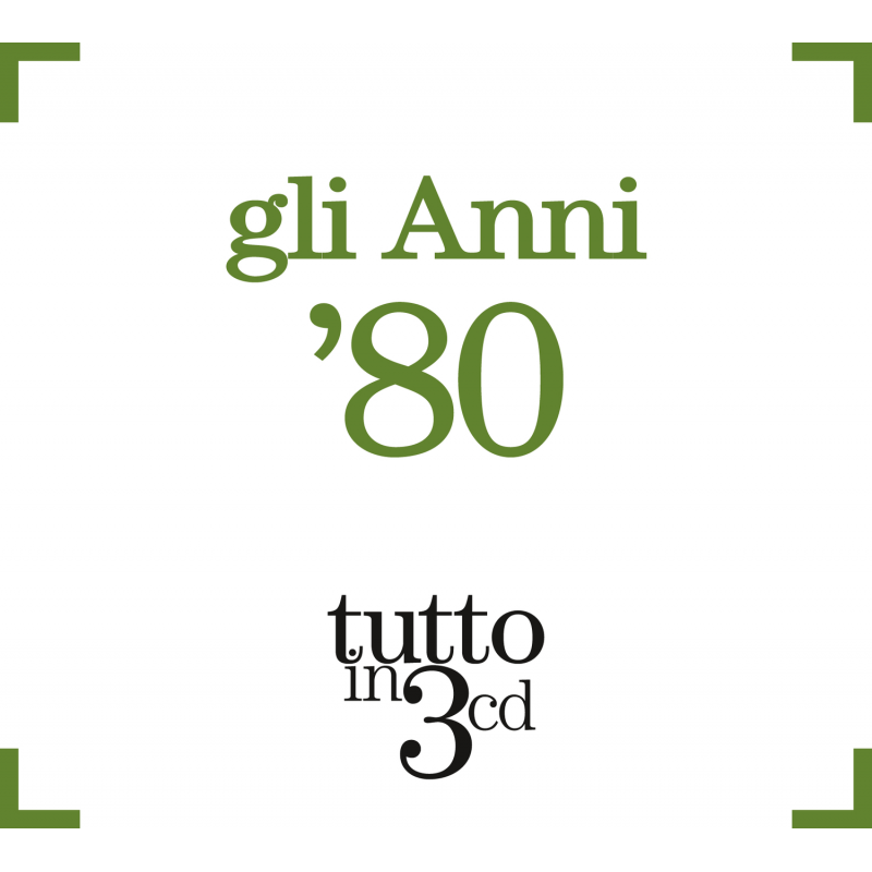 ANNI 80 - ARTISTI VARI - ANNI 80 TUTTO IN 3CD (BOX)