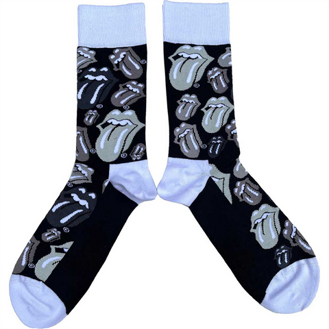 ROLLING STONES - LOGO - CALZINI - 40-45 - NERO/BIANCO