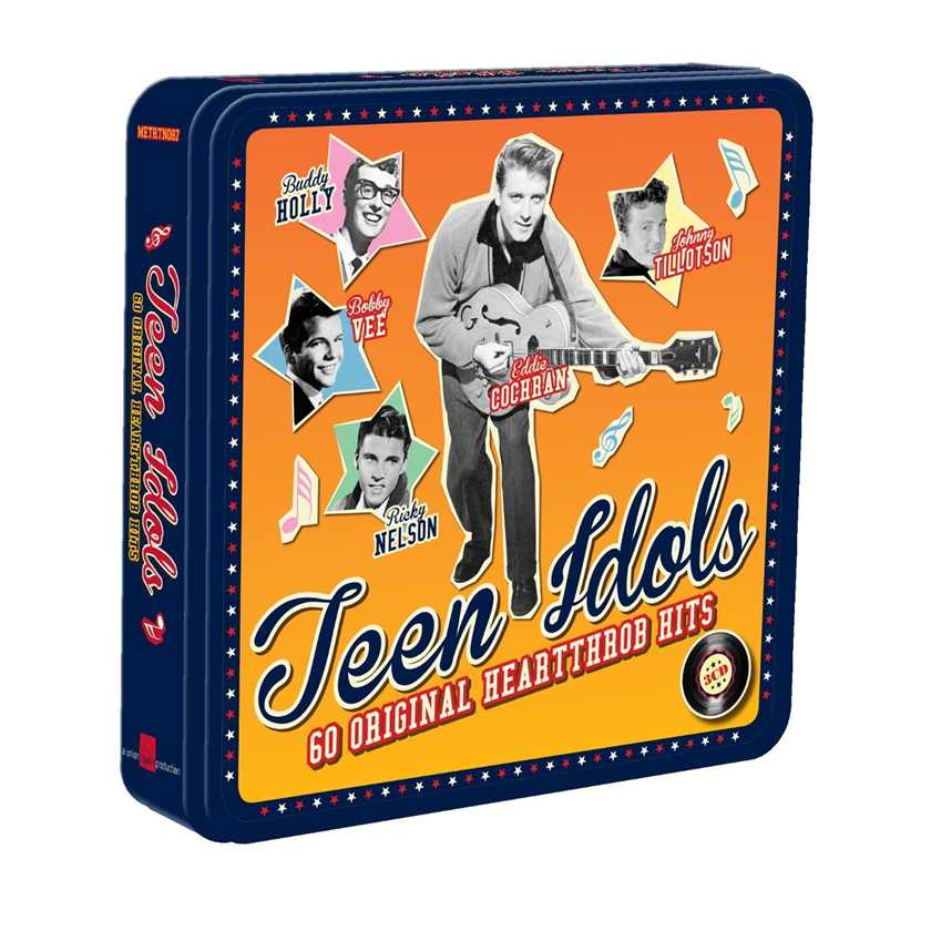 ARTISTI VARI - TEEN IDOLS - 60 ORIGINAL HEARTTHROB HITS (3CD - LATTA)