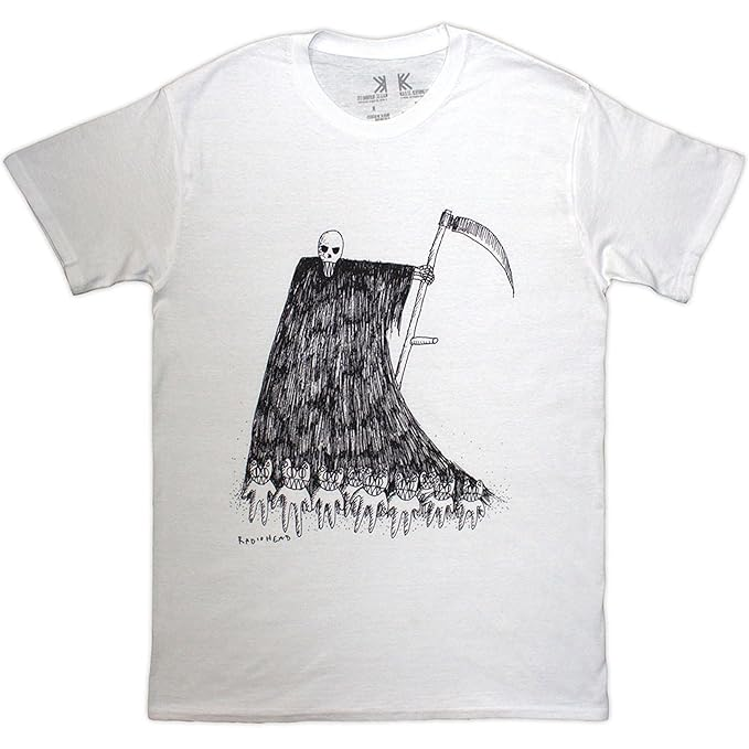 RADIOHEAD - GRIM REAPER - BIANCO - (XL) - TSHIRT