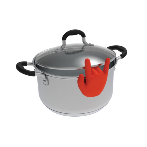 ROCK HAND - PORTA POSATE DA PENTOLA - PORTA POSATE - ALZA COPERCHIO PENTOLA - ROCK HAND: SPOON HOLDER