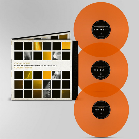 IOSONOUNCANE - QUI NOI CADIAMO VERSO IL GELIDO FONDO – CONCERTI 2021 – 22 (3LP – ARANCIONE – 2023)