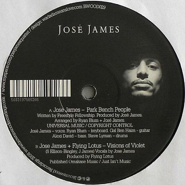 JOSE' JAMES - PARK BENCH PEOPLE (12'' - 2008)