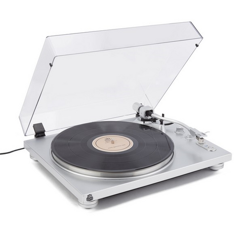 GIRADISCHI GPO PR100 - PIATTO - COLORE ARGENTO | BLUETOOTH /OUT