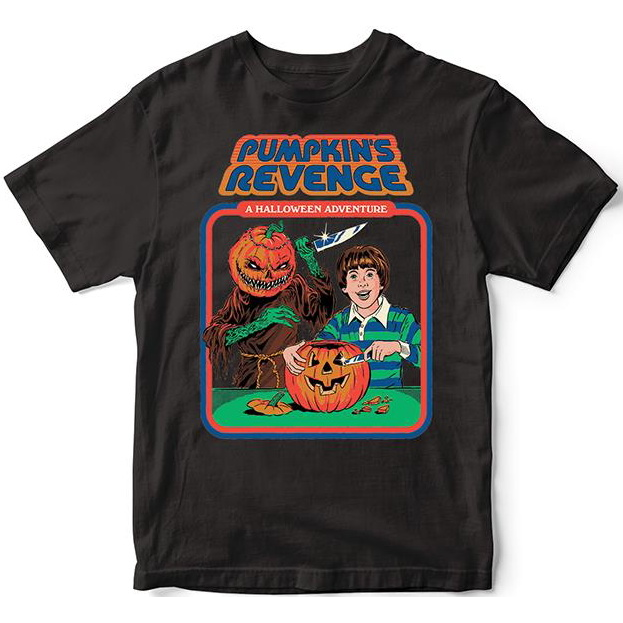 STEVEN RHODES - PUMPKINS BLACK - T-SHIRT