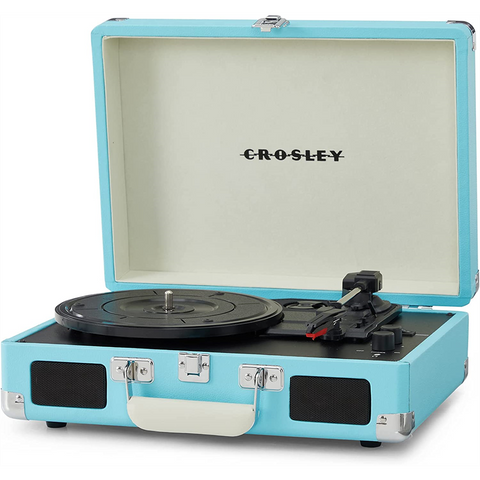 GIRADISCHI VALIGETTA CROSLEY CRUISER DE LUXE - COLORE TURCHESE | CASSE INTEGRATE | BLUETOOTH IN/OUT