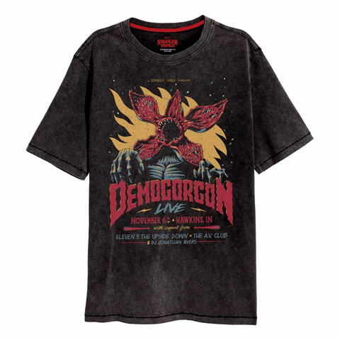 STRANGER THINGS - VINTAGE DEMOGORGAN – NERO – M – TSHIRT