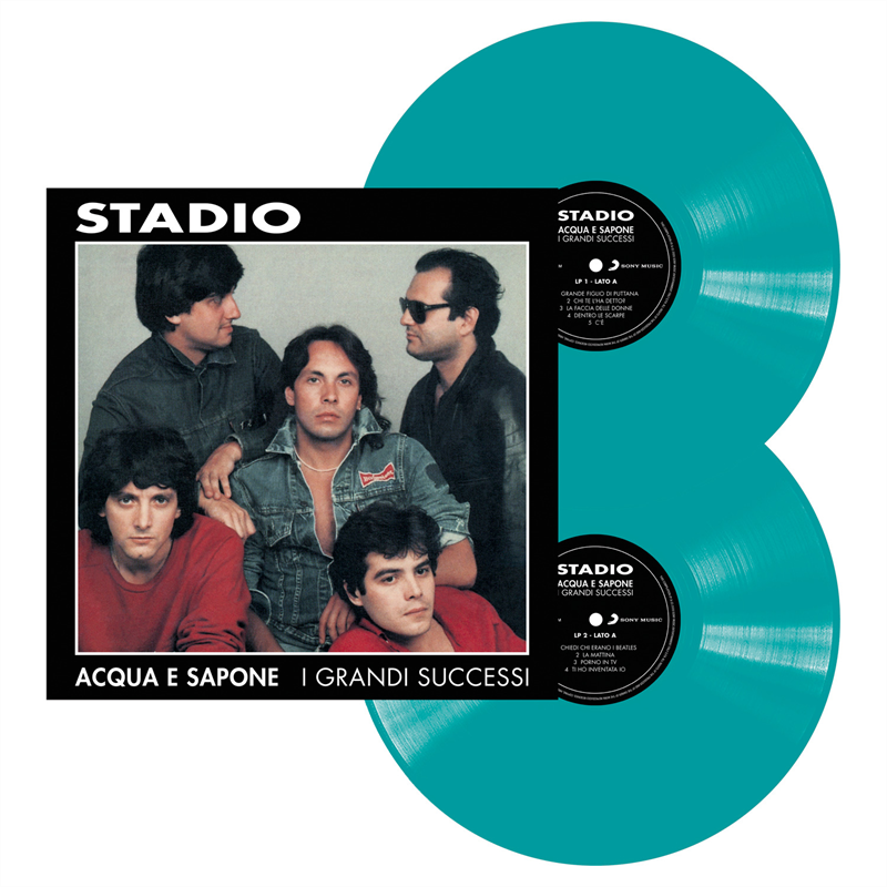 STADIO - ACQUA E SAPONE - I GRANDI SUCCESSI (2LP - BLU - 1994)