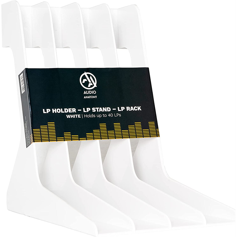 ACCESSORI VINILE - LP RACK | PORTA DISCHI DA SCAFFALE - BIANCO