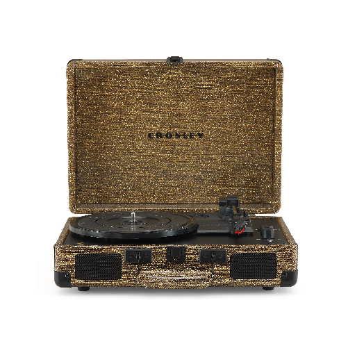 GIRADISCHI VALIGETTA CROSLEY CRUISER DE LUXE - COLORE ORO | CASSE INTEGRATE | BLUETOOTH -IN / OUT