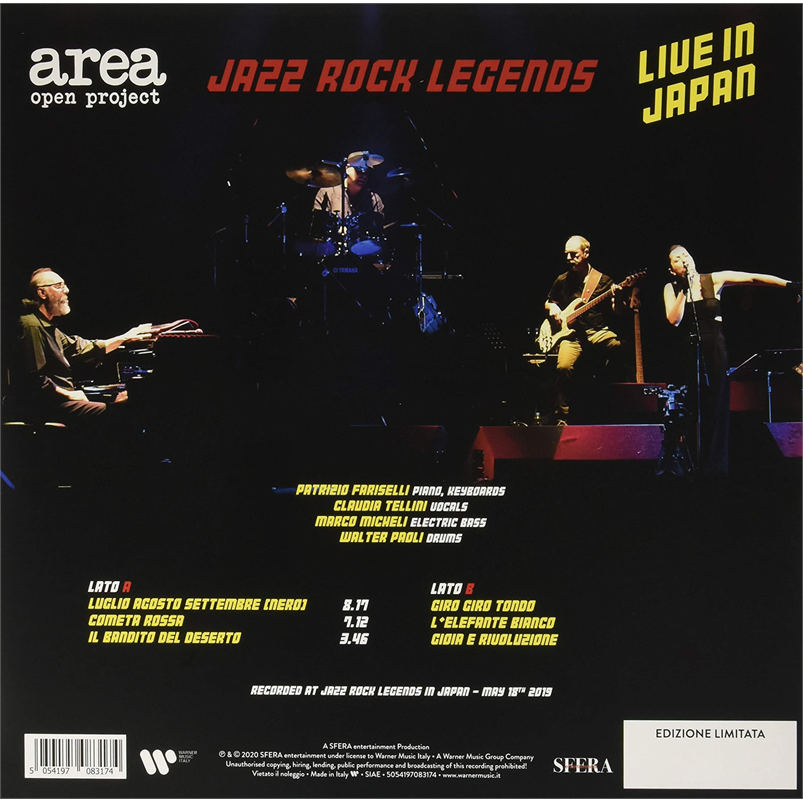 AREA OPEN PROJECT - PATRIZIO FARISELLI - LIVE IN JAPAN (LP - RSD'20)