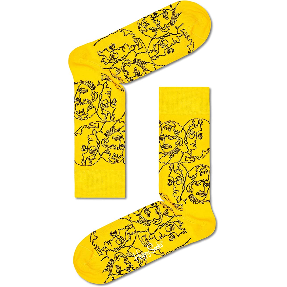THE BEATLES - LINE SOCKS RITRATTO GIALLO - CALZINI - 41/46