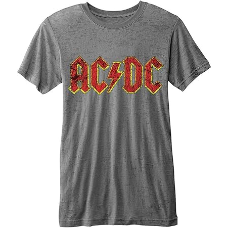 AC/DC - CLASSIC LOGO - GRIGIO - (S) - TSHIRT