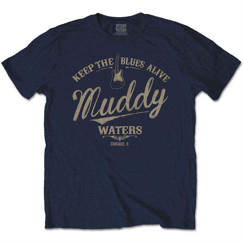 MUDDY WATERS - KEEP THE BLUES ALIVE - UNISEX - (XL) - T-SHIRT