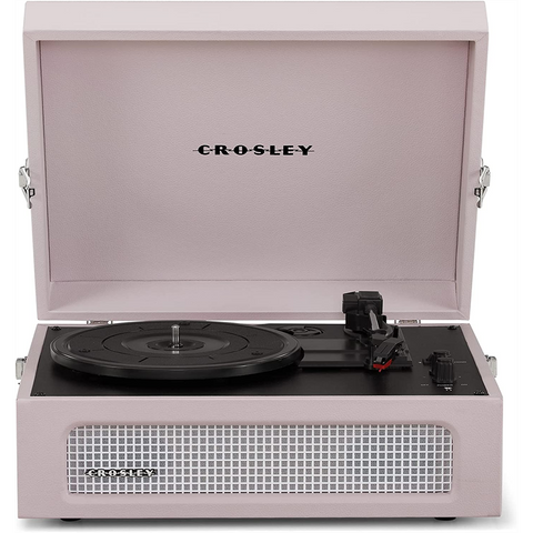 GIRADISCHI VALIGETTA CROSLEY VOYAGER - COLORE ROSA | CASSE INTEGRATE | BLUETOOTH  IN/OUT