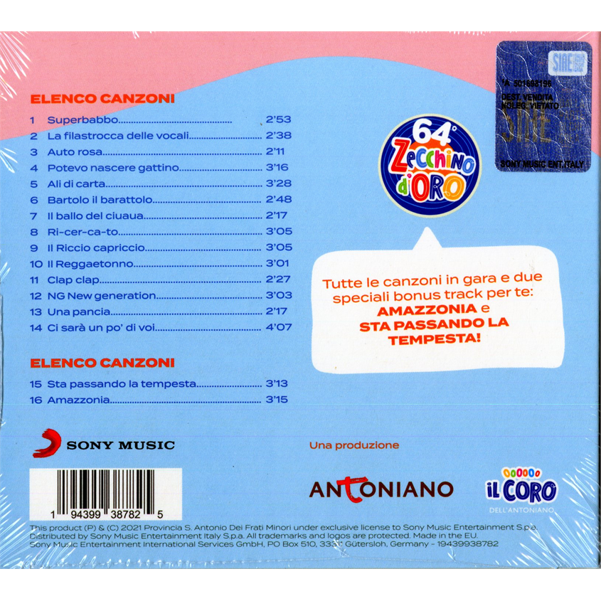 ZECCHINO D'ORO - ARTISTI VARI - 64MA EDIZIONE (2021)