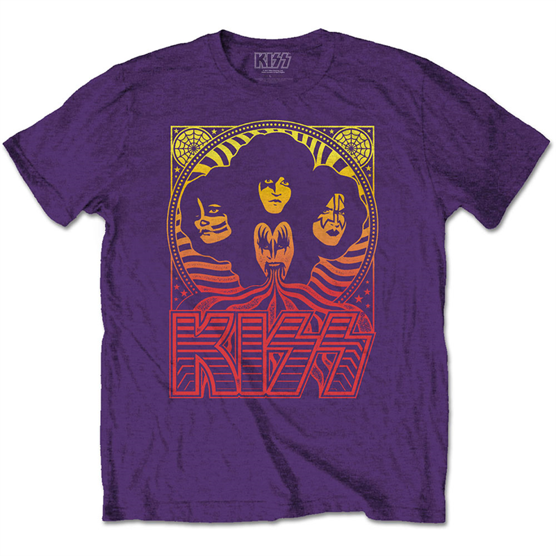 KISS - GRADIENT GROUP - VIOLA - M - T-SHIRT