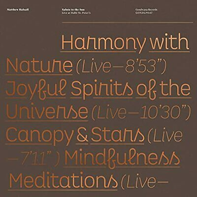 MATTHEW HALSALL - SALUTE TO THE SUN: LIVE AT HALLE ST. PETER'S (LP - 2020)
