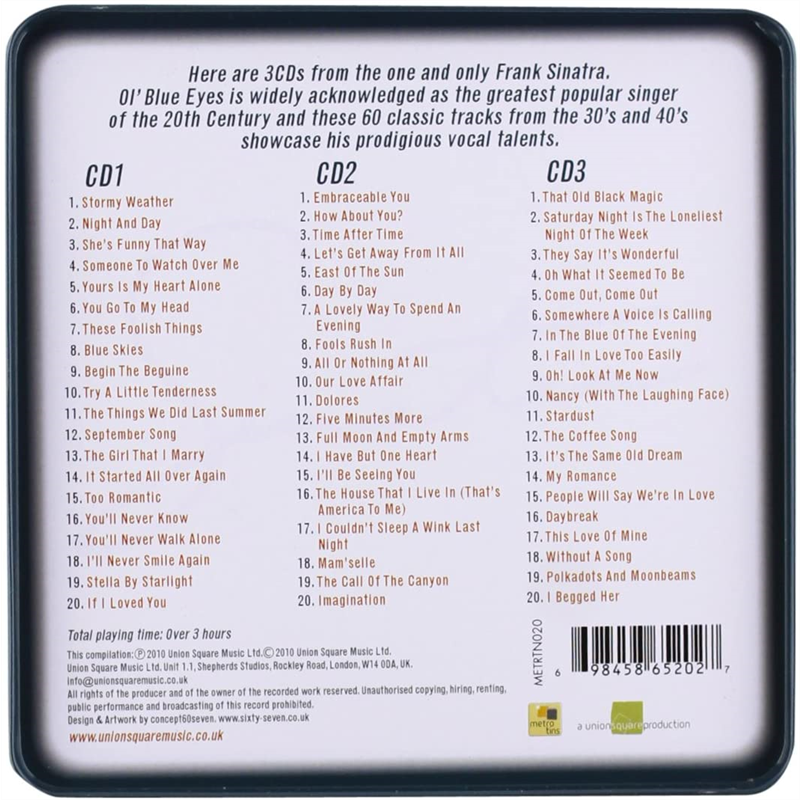 FRANK SINATRA - THE GOLDEN YEARS OF (3CD – LATTA)