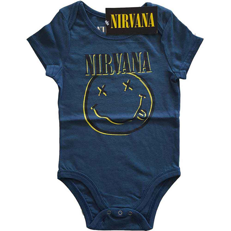 NIRVANA - INVERSE SMILEY - Blu - (3/6 MESI) - Body