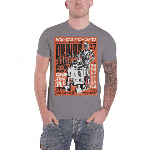 STAR WARS - DROIDS ROCK - UNISEX - (M) - T-SHIRT
