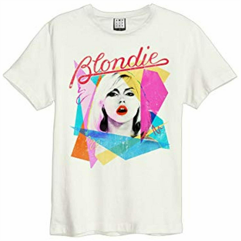 BLONDIE - AHOY 80'S - BIANCO - (L) - T-SHIRT - AMPLIFIED