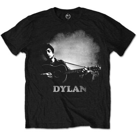 BOB DYLAN - GUITAR & LOGO - NERO - M - T-SHIRT