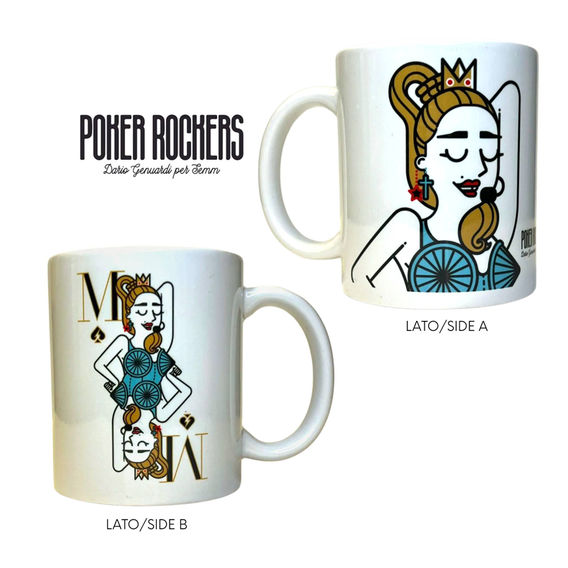 POKER ROCKERS – DARIO GENUARDI PER SEMM - THE QUEEN - TAZZA - POKER  ROCKERS