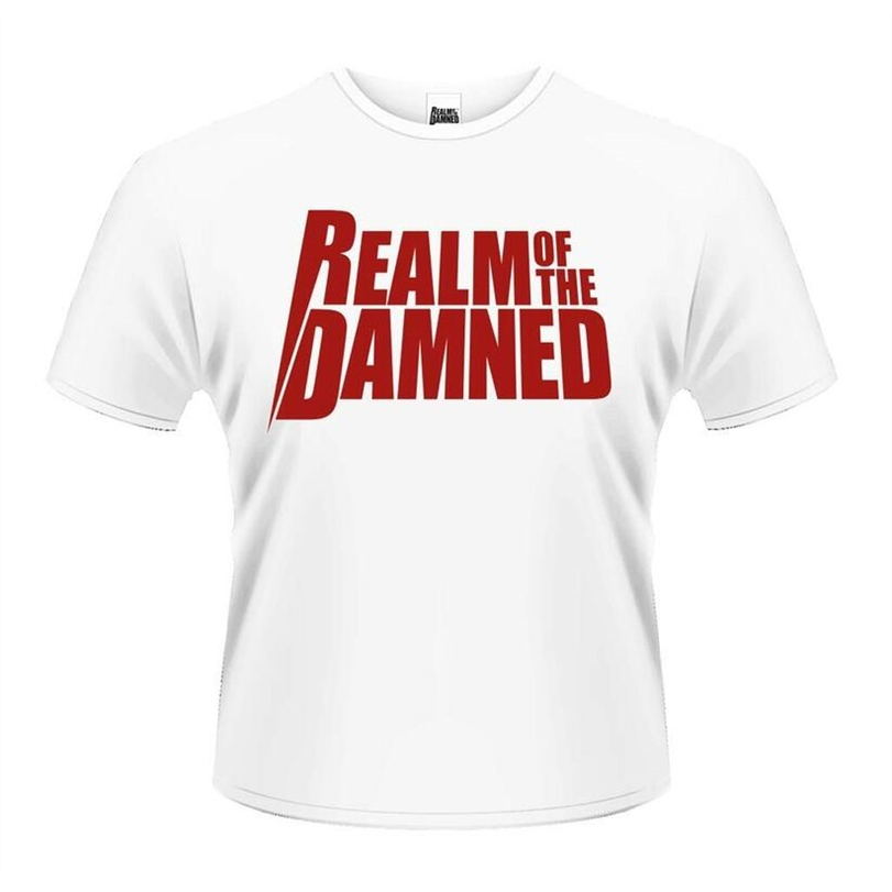 REALM OF THE DAMNED - RED LOGO - UNISEX - (M) - T-SHIRT