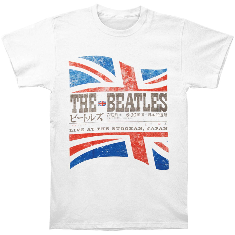 THE BEATLES - BUDOKAN SET LIST - WHITE - M - T-SHIRT