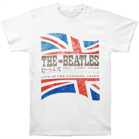 THE BEATLES - BUDOKAN SET LIST - WHITE - M - T-SHIRT