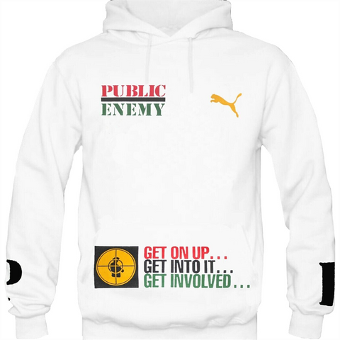PUBLIC ENEMY - FIGHT THE POWER - UNISEX - L - FELPA CAPPUCCIO