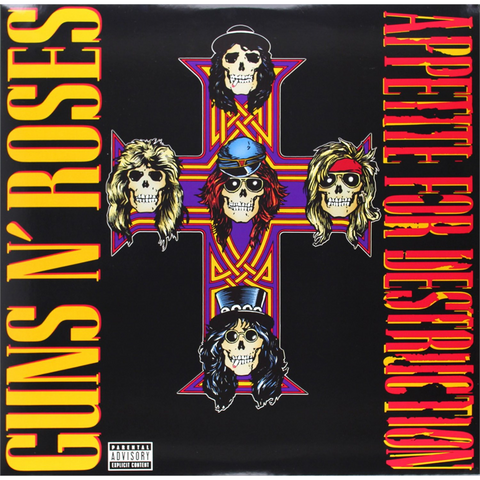 GUNS N' ROSES - APPETITE FOR DESTRUCTION (LP - REM15 - 1987)