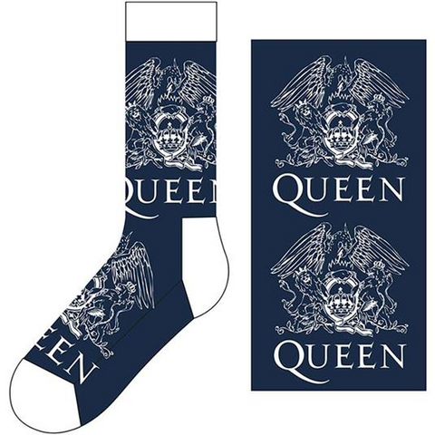 QUEEN - LOGO (STRISCIA BIANCA) - 40-45 - NERO
