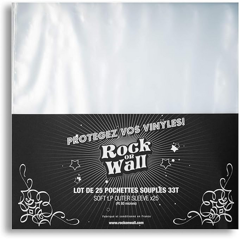 ROCK ON WALL – ACCESSORI - BUSTE PV ESTERNE | VINILE | 25 PZ