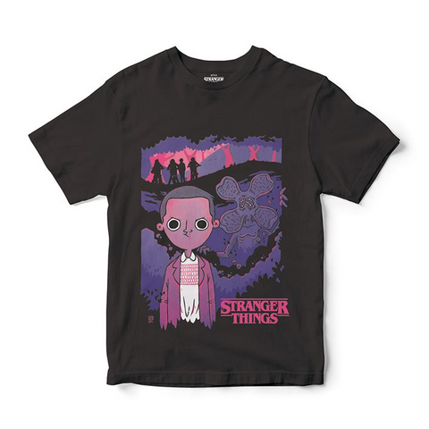 STRANGER THINGS - DEMO-TOON - NERA - (M) - T-SHIRT