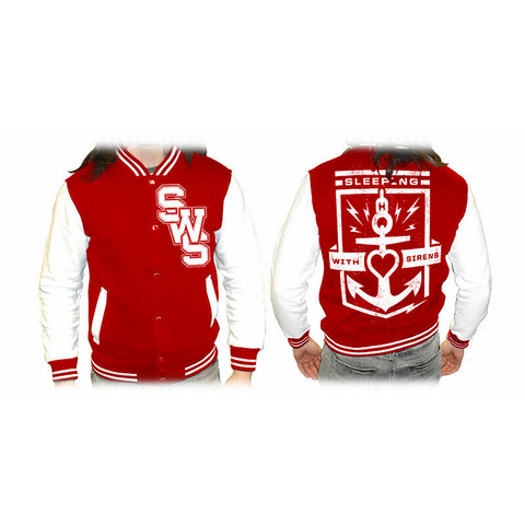 SLEEPING WITH SIRENS - FLOATER - ROSSO - (M) - BASEBALL JACKET